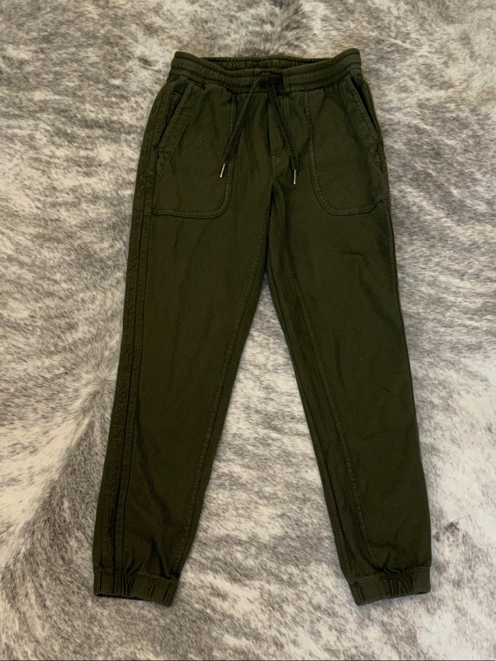 Athleta Dark Olive Drawstring Joggers